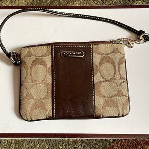 Coach gently used small wristlet